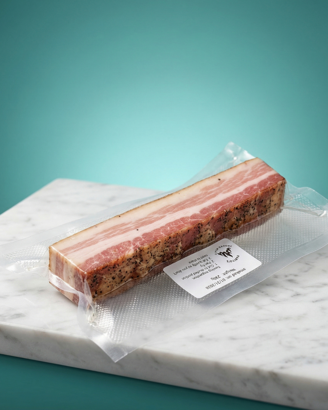 Smoked Bacon Slab (approx 220g)